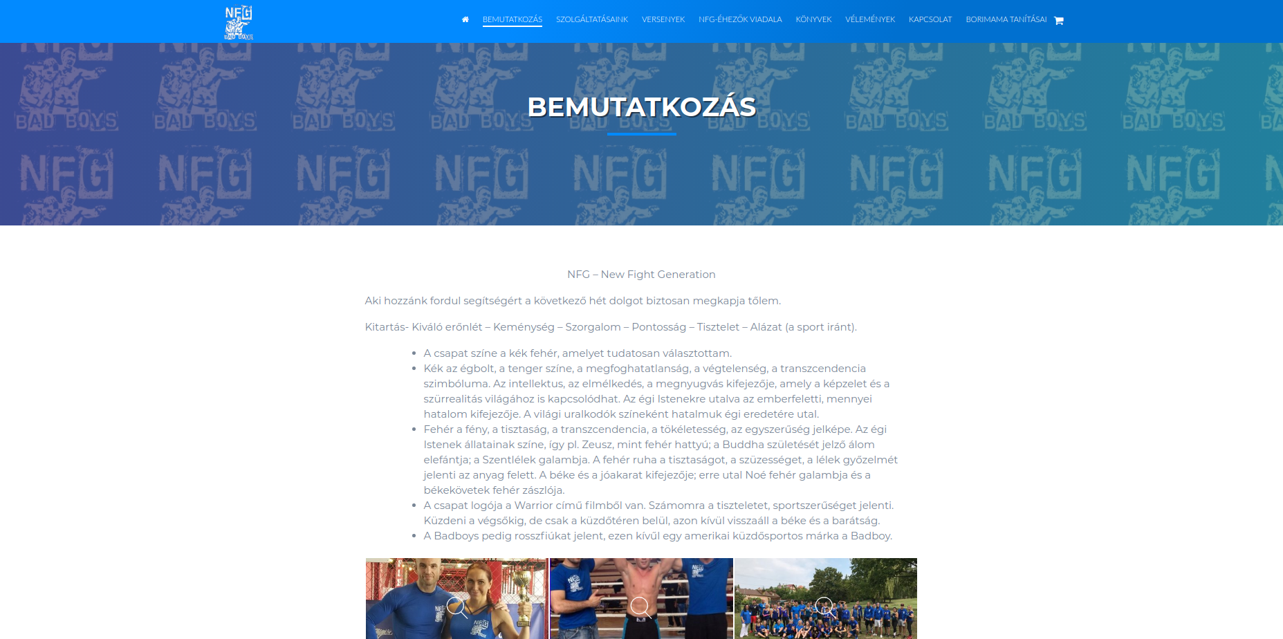 NFG Badboys Wordpress site